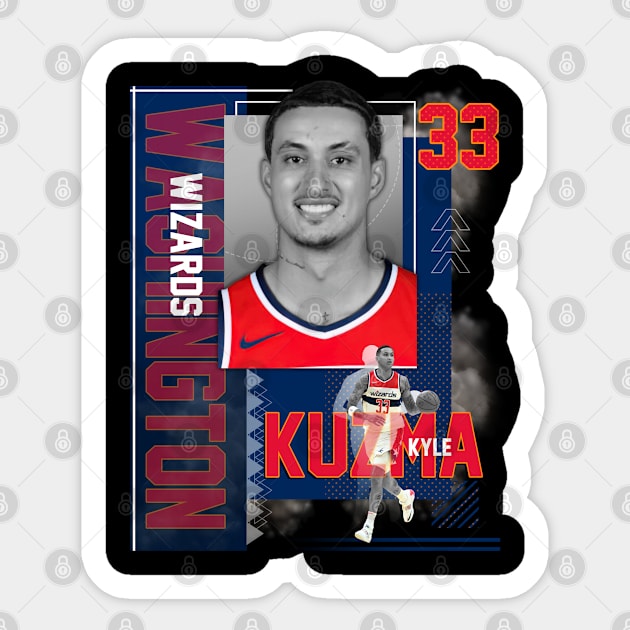 Washington Wizards Kyle Kuzma 33 Sticker by today.i.am.sad